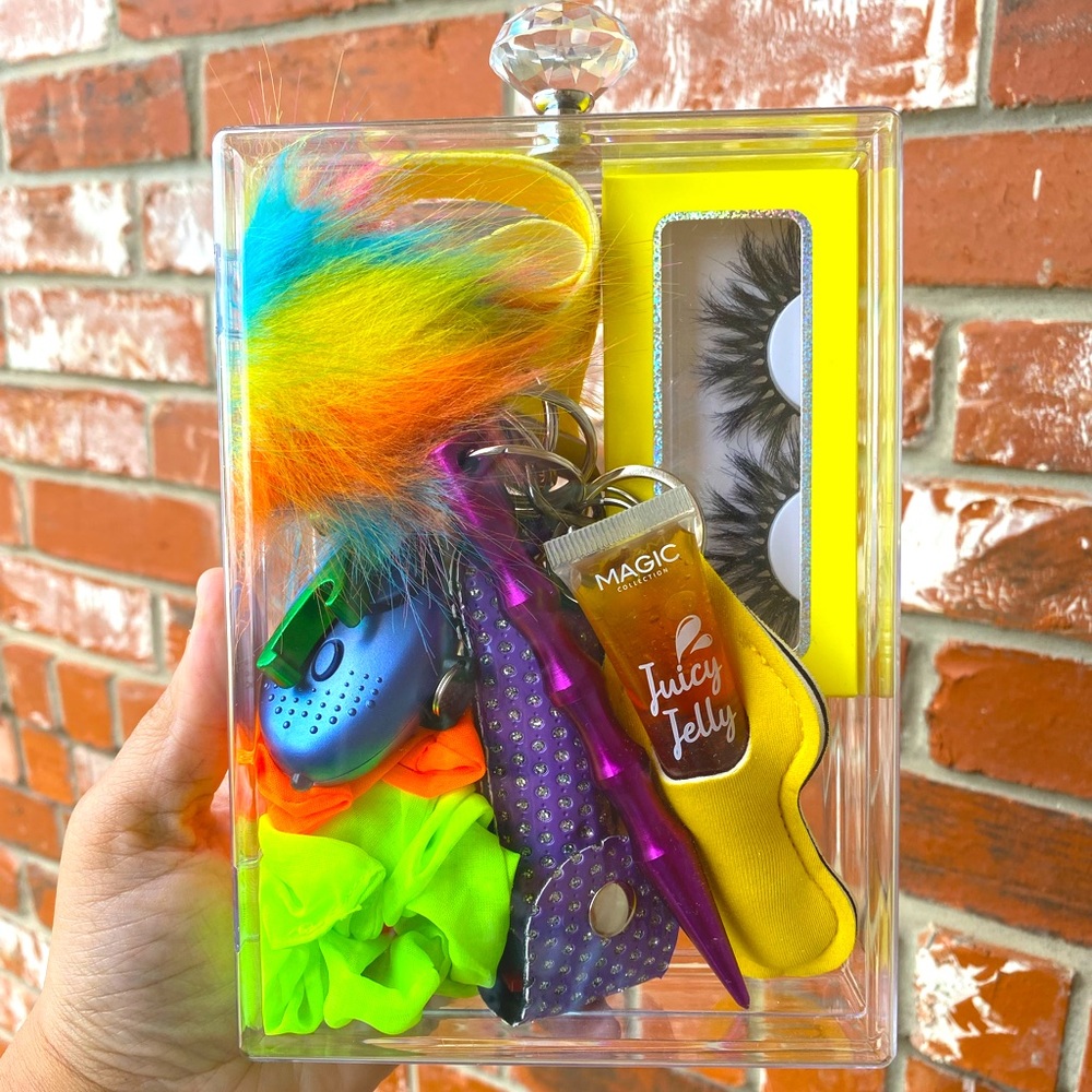 Colorful Safety Keychain Diamond Case Bundle🦋